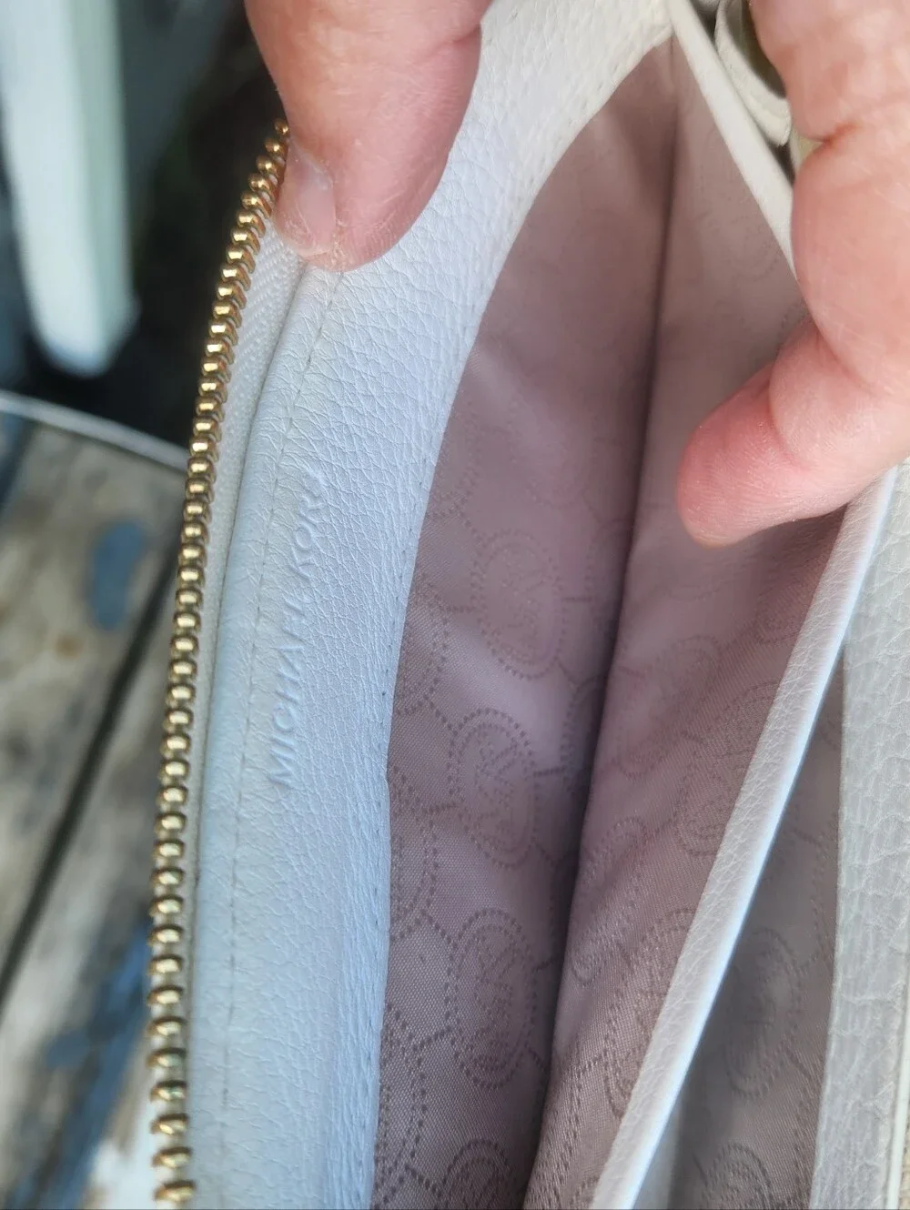 Michael Kors Double Pocket Zip Around Long Wallet EUC